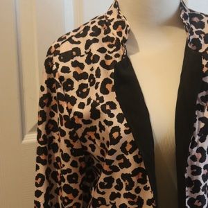 Animal Print Mid length Jacket
